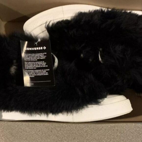 Converse x Ambush Chuck Taylor 70 High Fuzzy Black Unisex Men's 9/ Women's 11 - Picture 4 of 5